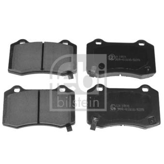 Jeu de 4 plaquettes de frein arrière FEBI BILSTEIN 116382 pour TESLA MODEL S P85D AWD - 700cv