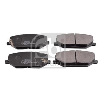 Jeu de 4 plaquettes de frein avant FEBI BILSTEIN 116419 pour SUZUKI JIMNY 1.3 16V - 82cv