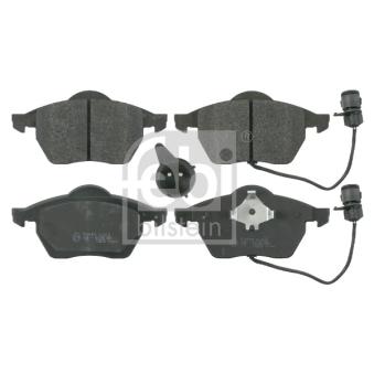 Jeu de 4 plaquettes de frein avant FEBI BILSTEIN 16058 pour AUDI 100 2.0 E - 100cv