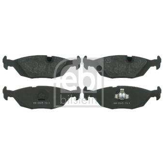 Jeu de 4 plaquettes de frein arrière FEBI BILSTEIN OEM 34211154398