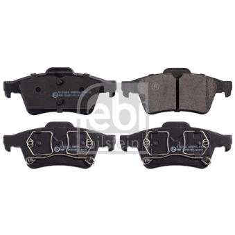 Jeu de 4 plaquettes de frein arrière FEBI BILSTEIN 16428 pour SEAT EXEO 1.5 dCi - 110cv