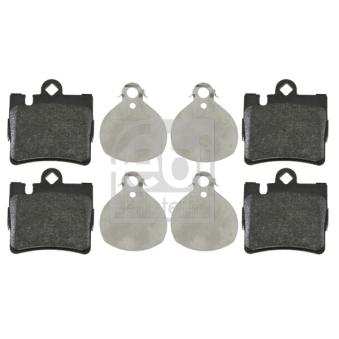 Jeu de 4 plaquettes de frein arrière FEBI BILSTEIN [16438]