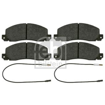 Jeu de 4 plaquettes de frein avant FEBI BILSTEIN OEM 7701202956