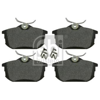 Jeu de 4 plaquettes de frein arrière FEBI BILSTEIN OEM M620770 Jeu de 4 plaquettes de frein arrière FEBI BILSTEIN OEM M620770