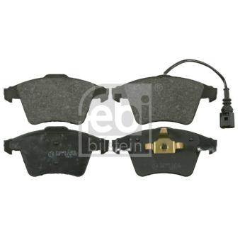 Jeu de 4 plaquettes de frein avant FEBI BILSTEIN 16465 pour VOLKSWAGEN TRANSPORTER - COMBI 2.5 TDI 4motion - 174cv
