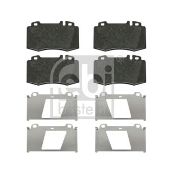 Jeu de 4 plaquettes de frein avant FEBI BILSTEIN 16481 pour PORSCHE 914 E 200 Kompressor - 184cv