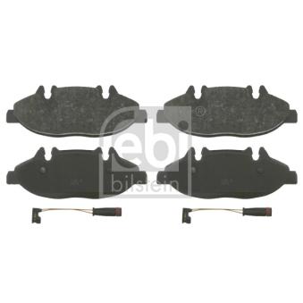 Jeu de 4 plaquettes de frein avant FEBI BILSTEIN [16487]