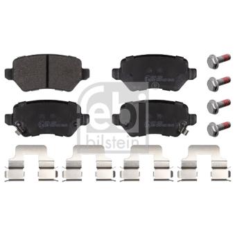 Jeu de 4 plaquettes de frein arrière FEBI BILSTEIN 16512 pour OPEL SPEEDSTER 1.7 CDTI - 110cv