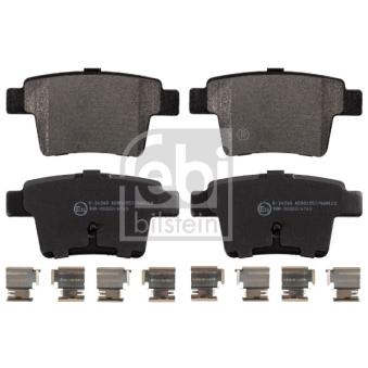 Jeu de 4 plaquettes de frein arrière FEBI BILSTEIN [16571]
