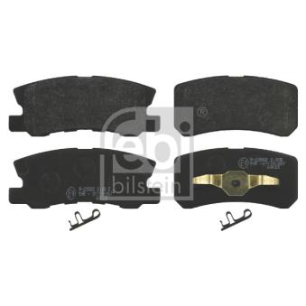 Jeu de 4 plaquettes de frein arrière FEBI BILSTEIN 16583 pour HYUNDAI IONIQ 2.0 CRD - 140cv