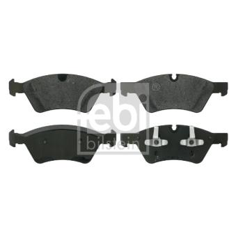 Jeu de 4 plaquettes de frein avant FEBI BILSTEIN 16621 pour MERCEDES-BENZ CLASSE GL GL 500 - 388cv