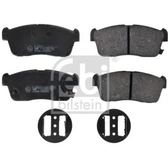 Jeu de 4 plaquettes de frein avant FEBI BILSTEIN OEM 04491B1010 Jeu de 4 plaquettes de frein avant FEBI BILSTEIN OEM 04491B1010