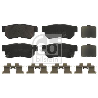 Jeu de 4 plaquettes de frein arrière FEBI BILSTEIN OEM 583022GA00