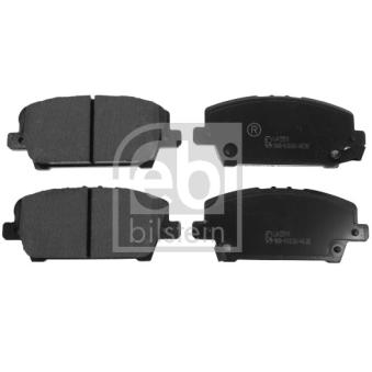 Jeu de 4 plaquettes de frein avant FEBI BILSTEIN 16802 pour NISSAN PRIMASTAR 1.8 - 140cv