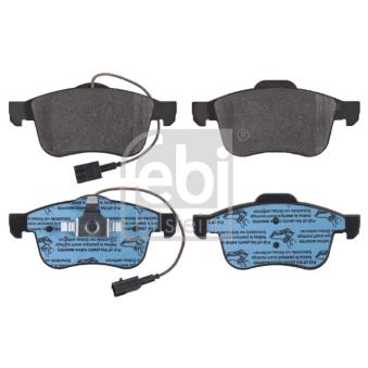 Jeu de 4 plaquettes de frein avant FEBI BILSTEIN 16847 pour ALFA ROMEO SPIDER 2.4 JTDM - 200cv