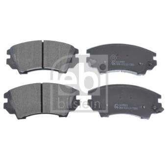 Jeu de 4 plaquettes de frein avant FEBI BILSTEIN 16892 pour MITSUBISHI GALANT 2.0 CDTi - 110cv