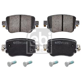 Jeu de 4 plaquettes de frein arrière FEBI BILSTEIN 16912 pour RENAULT MASTER 1.6 - 110cv