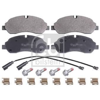Jeu de 4 plaquettes de frein avant FEBI BILSTEIN 16955 pour FORD TRANSIT CUSTOM 2.0 EcoBlue - 185cv