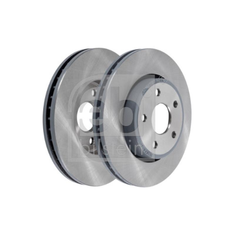 Jeu de 2 disques de frein avant FEBI BILSTEIN 170053 - Visuel 1