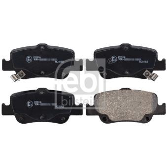 Jeu de 4 plaquettes de frein arrière FEBI BILSTEIN OEM 0446602191