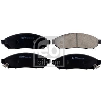 Jeu de 4 plaquettes de frein avant FEBI BILSTEIN 170304 pour NISSAN NAVARA 2.5 dCi 4WD - 144cv