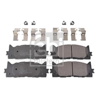 Jeu de 4 plaquettes de frein avant FEBI BILSTEIN 170789 pour TOYOTA CAMRY 3.0 V6 - 186cv