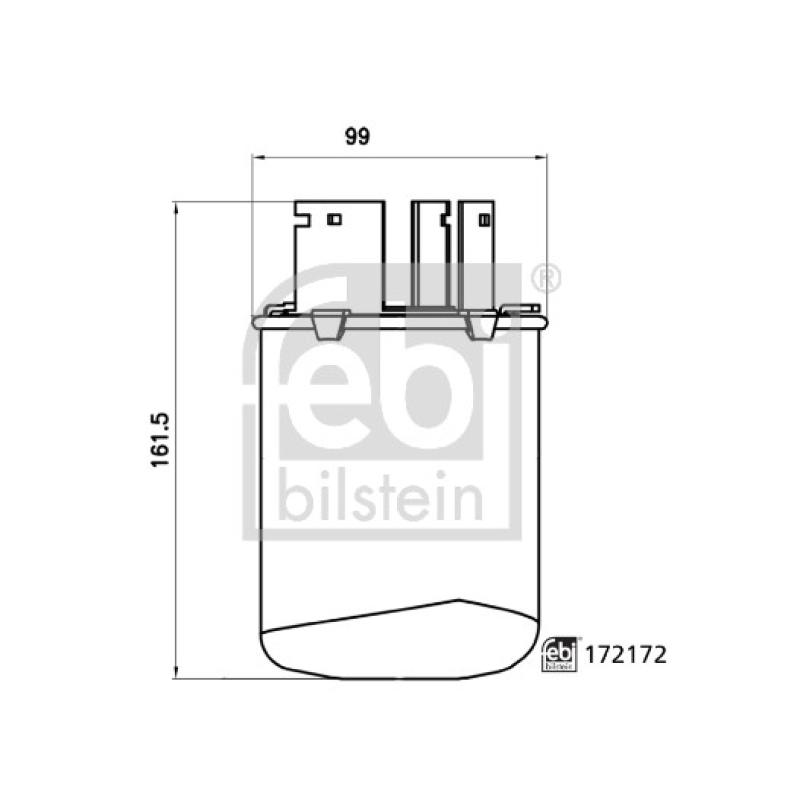 Filtre à carburant FEBI BILSTEIN 172172 - Visuel 2