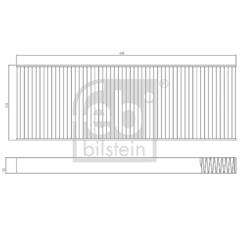 Filtre, air de l'habitacle FEBI BILSTEIN 173019 - Visuel 1