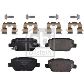 Jeu de 4 plaquettes de frein arrière FEBI BILSTEIN OEM 77367717