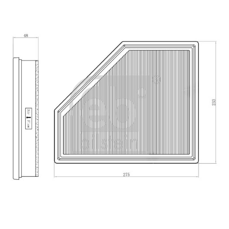 Filtre à air FEBI BILSTEIN 173461 - Visuel 2