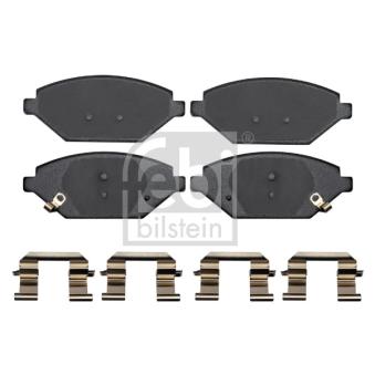 Jeu de 4 plaquettes de frein avant FEBI BILSTEIN [175679]