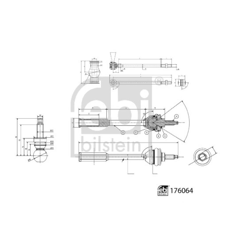 Barre de connexion FEBI BILSTEIN 176064 - Visuel 2