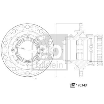 Moyeu de roue arrière FEBI BILSTEIN OEM 7420535264