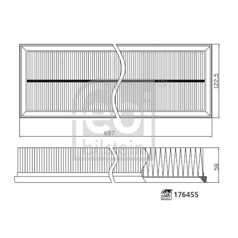 Filtre à air FEBI BILSTEIN 176455 - Visuel 1