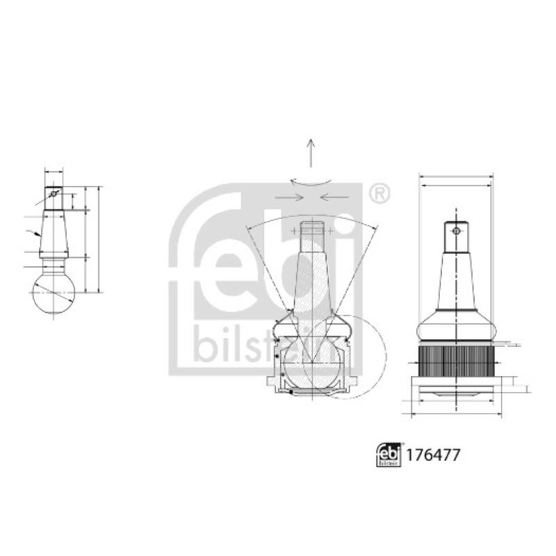 Rotule de suspension FEBI BILSTEIN 176477 - Visuel 2