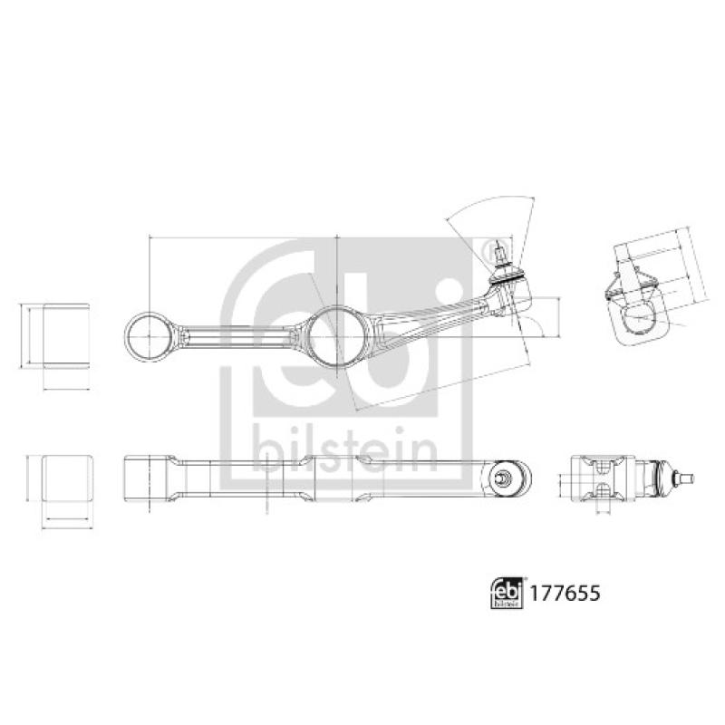 Triangle ou bras de suspension (train avant) FEBI BILSTEIN 177655 - Visuel 2