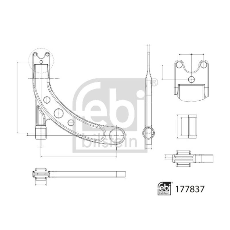 Triangle ou bras de suspension (train avant) FEBI BILSTEIN 177837 - Visuel 1