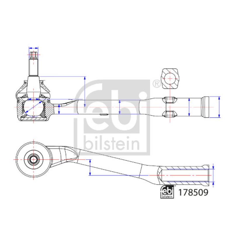 Rotule de barre de connexion avant gauche FEBI BILSTEIN 178509 - Visuel 2