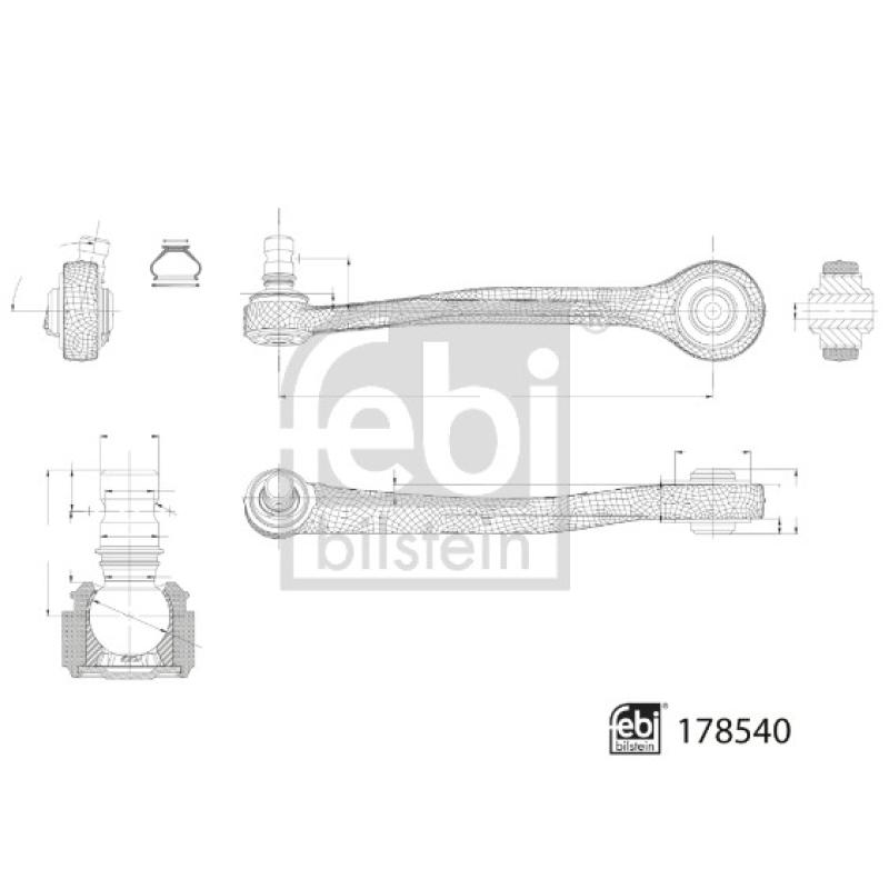 Triangle ou bras de suspension (train avant) FEBI BILSTEIN 178540 - Visuel 1