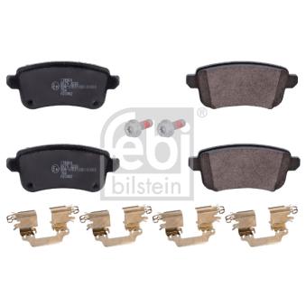 Jeu de 4 plaquettes de frein arrière FEBI BILSTEIN 178904 pour RENAULT TALISMAN 1.6 dCi 160 - 160cv