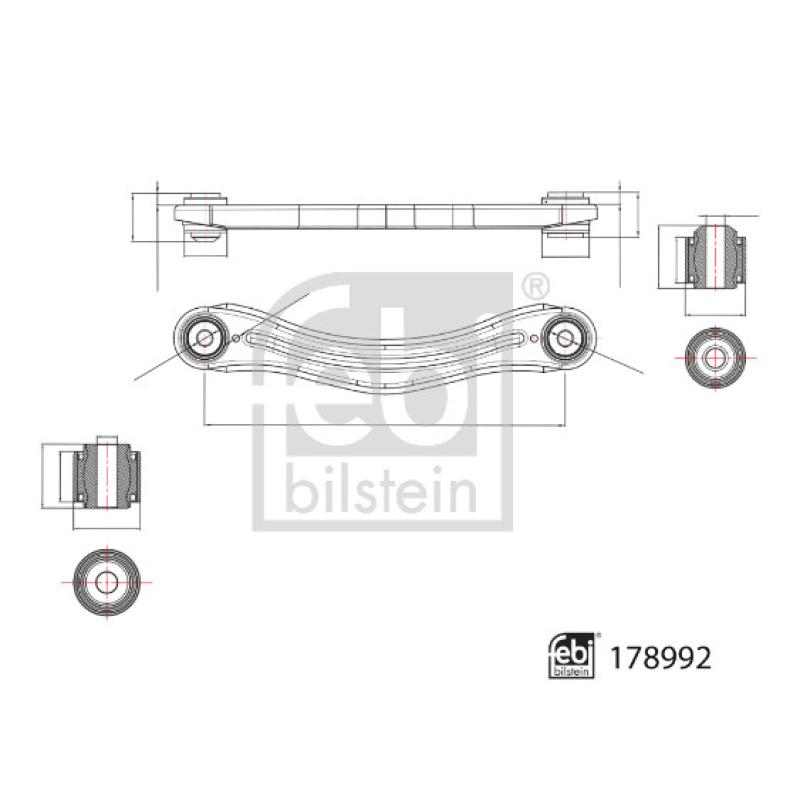 Biellette de barre stabilisatrice FEBI BILSTEIN 178992 - Visuel 2