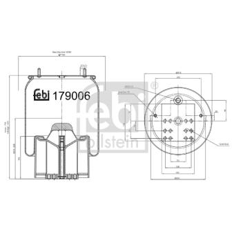 Ressort pneumatique, suspension pneumatique FEBI BILSTEIN OEM 0542943380