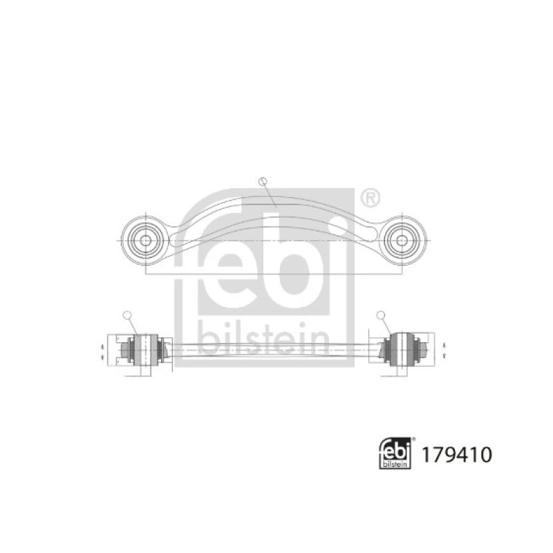 Triangle ou bras de suspension (train arrière) FEBI BILSTEIN 179410 - Visuel 2