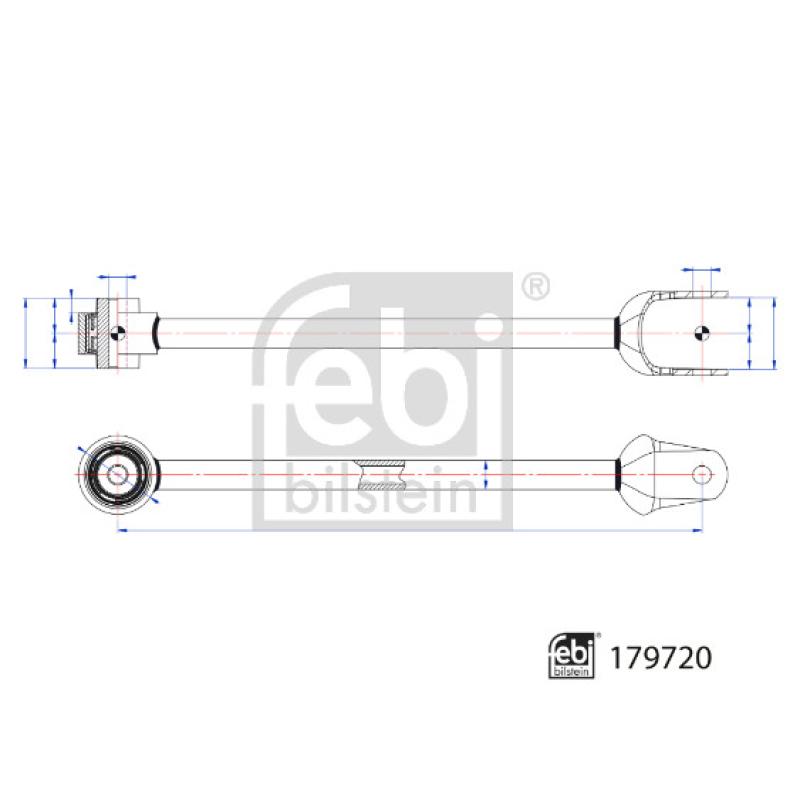 Triangle ou bras de suspension (train arrière) FEBI BILSTEIN 179720 - Visuel 2