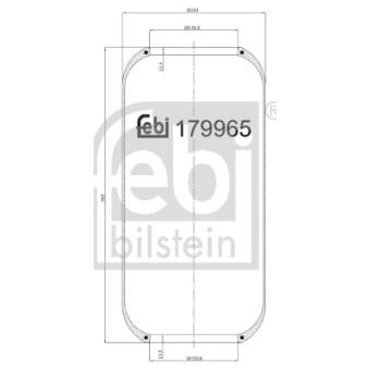 Ressort pneumatique, suspension pneumatique FEBI BILSTEIN OEM 41026312