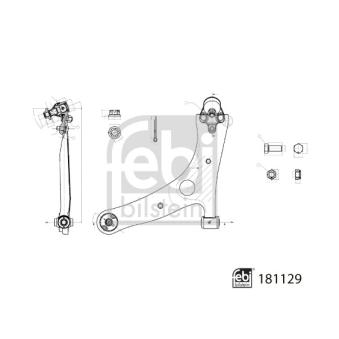 Triangle ou bras de suspension (train avant) FEBI BILSTEIN OEM 4806942040