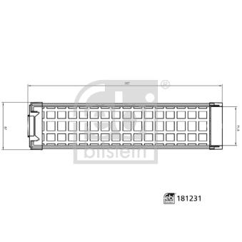 Filtre à air FEBI BILSTEIN OEM 04415906 Filtre à air FEBI BILSTEIN OEM 04415906