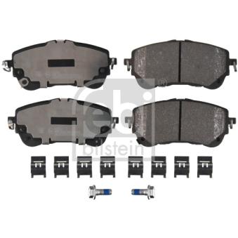 Jeu de 4 plaquettes de frein avant FEBI BILSTEIN 181251 pour NISSAN PRIMASTAR 1.8 Hybrid - 122cv