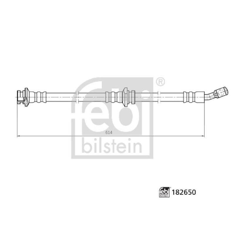 Flexible de frein avant droit FEBI BILSTEIN 182650 - Visuel 1