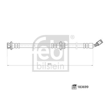 Flexible de frein avant droit FEBI BILSTEIN OEM 462104CE0A